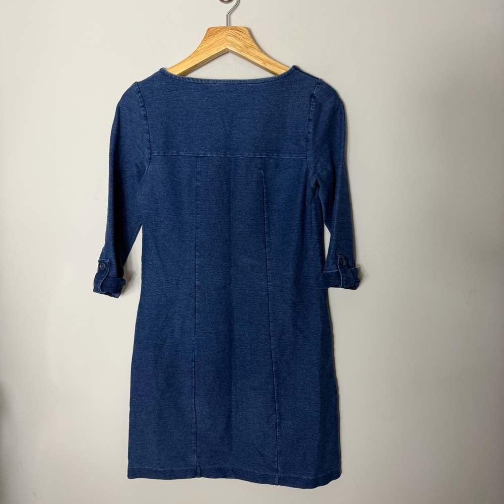 Boden Stretch Denim Jean Dress Womens Size 8 - Picture 9 of 9